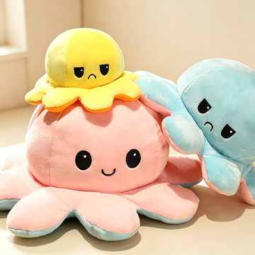 Reversible Octopus Plush Toy